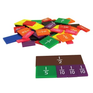 Törtek, 51 darabos oktatójáték, szín: Többszínű, méret: 24x1x27 cm – illusztráció