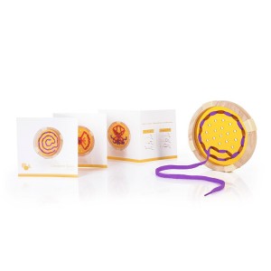 Geo Shape, fűzőjáték, Guidecraft, szín: Többszínű, méret: doboz: 38x9x25 cm – illusztráció