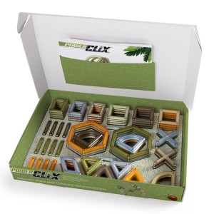 PowerClix Natural Frames, 74 darabos mágneses készlet, szín: Többszínű, méret: 45x33x6 cm – illusztráció