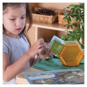 PowerClix Natural Solids, 70 darabos mágneses készlet, szín: Többszínű, méret: 45x7x34 cm – illusztráció