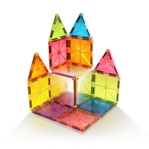 MAGNA-TILES Stardust, mágneses építőjáték, csillám és tükör, szín: Többszínű, méret: doboz: 23x6x19 cm – illusztráció