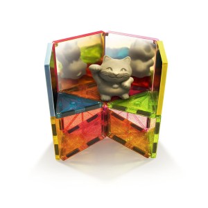 MAGNA-TILES Stardust, mágneses építőjáték, csillám és tükör, szín: Többszínű, méret: doboz: 23x6x19 cm – illusztráció