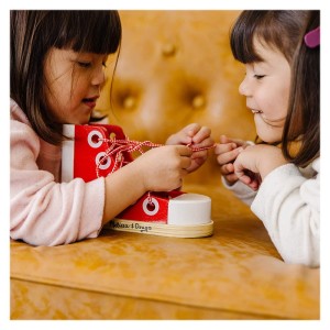 Tanuljunk meg cipőt fűzni! készségfejlesztő játék, szín: Többszínű, méret: 20x9x13 cm – illusztráció