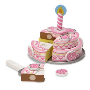 Emeletes torta fából, Melissa & Doug, szín: Többszínű, méret: 33x27x6.5 cm – illusztráció