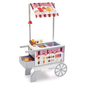 Fagyi és hotdog kocsi, Melissa & Doug, szín: Többszínű, méret: 124x65x34 cm – illusztráció