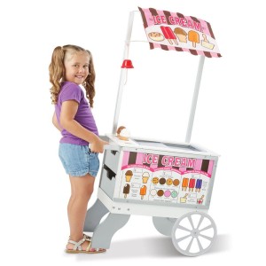 Fagyi és hotdog kocsi, Melissa & Doug, szín: Többszínű, méret: 124x65x34 cm – illusztráció