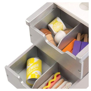 Fagyi és hotdog kocsi, Melissa & Doug, szín: Többszínű, méret: 124x65x34 cm – illusztráció