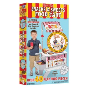 Fagyi és hotdog kocsi, Melissa & Doug, szín: Többszínű, méret: 124x65x34 cm – illusztráció