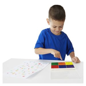 Jumbo méretű bélyegzőpárna 6 szinben, Melissa&Doug (MD1637)