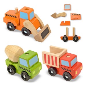 Munkagépek fából, 3 darabos készlet, szín: Többszínű, méret: doboz: 45x8x11 cm – illusztráció