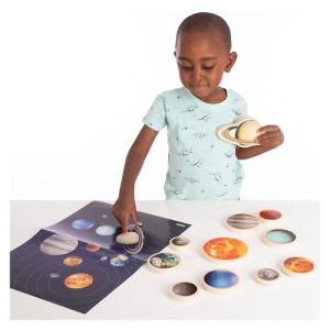 Naprendszer fából készült korongokkal, Tickit (TIK-73482)