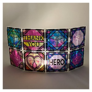 Magna-Tiles Structures, Hősök, világító mágneses készlet, szín: Többszínű, méret: doboz: 17x7x16 cm – illusztráció