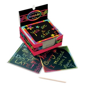 Képkarc jegyzettömb, 125 darabos készlet, szín: Többszínű, méret: 9x9x4 cm – illusztráció