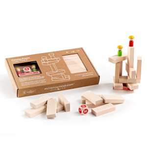 Crazy Palace, ügyességi játék fából, Milaniwood, szín: Többszínű, méret: 31x19x4 cm – illusztráció