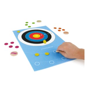 JUMP! Íjászat, gombfocis fajáték, szín: Többszínű, méret: 8x8x23 cm – illusztráció