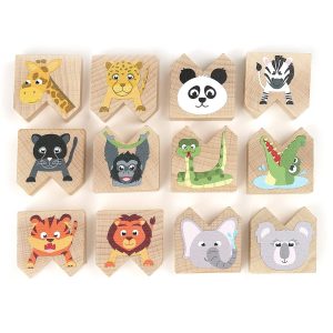 Vicces vadállatok, egyensúlyozó játék fából, Milaniwood (M-MCMW-005)