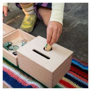 Permanence Box, montessori játék natúr fából, Grapat (GRP-23-248)