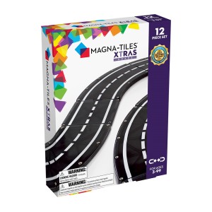MAGNA-TILES, XTRA Roads, 12 darabos kiegészítő készlet, szín: Többszínű, méret: 25x19x6 cm – illusztráció