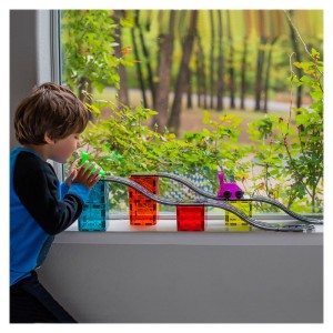 MAGNA-TILES Downhill Duo, mágneses készlet, szín: Többszínű, méret: 43x30x7 cm – illusztráció