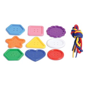 Gombfűző készlet, Edx Education, szín: Többszínű, méret: 4-5 cm – illusztráció