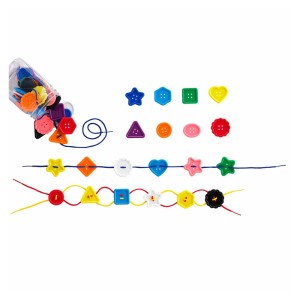 Gombfűző készlet, Edx Education, szín: Többszínű, méret: 4-5 cm – illusztráció