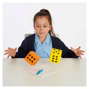 Óriás habkocka, 2 darabos készlet, szín: Többszínű, méret: 8x8x8 cm – illusztráció