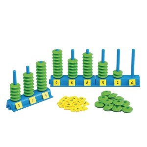 Függőleges abakusz, szín: Többszínű, méret: 20x16x8 cm – illusztráció