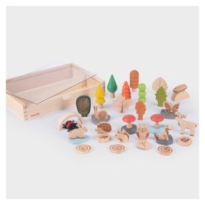 Woodland Trail, 36 darabos készlet fából (TIK-73552)