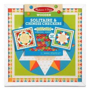 Pasziánsz és kínai sakk, Melissa & Doug, szín: Többszínű, méret: 45x45x4 cm – illusztráció