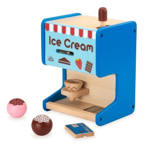 Fagyigép fából kellékekkel, Wonderworld, szín: Multicolor, méret: 27x27x18 cm – illusztráció