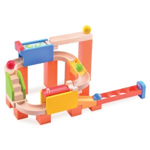 Flipper golyópálya fából, Wonderworld, szín: Multicolor, méret: 36x32x9 cm – illusztráció