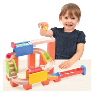 Flipper golyópálya fából, Wonderworld, szín: Multicolor, méret: 36x32x9 cm – illusztráció