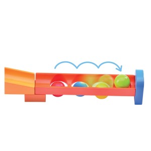 Flipper golyópálya fából, Wonderworld, szín: Multicolor, méret: 36x32x9 cm – illusztráció