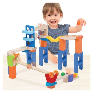 Wonder Bridge golyópálya fából, szín: Multicolor, méret: 40x36x10 cm – illusztráció