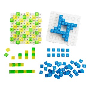 Hundred Board, matematikai tevékenység készlet, szín: Többszínű, méret: 28x27x6 cm – illusztráció