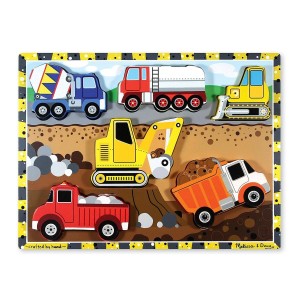 Munkagépek, puzzle fából, Melissa & Doug, szín: Többszínű, méret: 30x23x2 cm – illusztráció