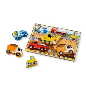 Munkagépek, puzzle fából, Melissa & Doug, szín: Többszínű, méret: 30x23x2 cm – illusztráció
