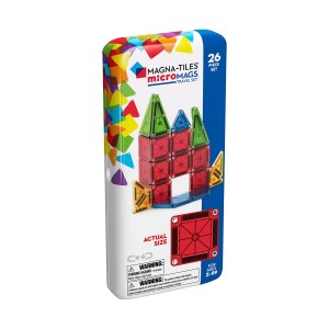 MAGNA-TILES mikroMAGS, Utazókészlet, szín: Többszínű, méret: 19x9x2 cm – illusztráció
