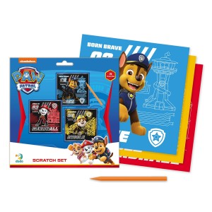 Mancs őrjárat, kreatív kaparós készlet, szín: Többszínű, méret: 21x21 cm – illusztráció