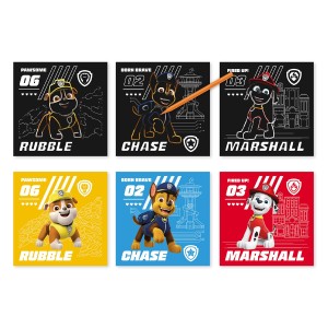 Mancs őrjárat, kreatív kaparós készlet, szín: Többszínű, méret: 21x21 cm – illusztráció