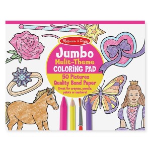 Kreatív színező, jumbo méret, Hercegnők, szín: Többszínű, méret: 36x28 cm – illusztráció