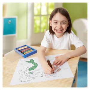 Kreatív színező, jumbo méret, Hercegnők, szín: Többszínű, méret: 36x28 cm – illusztráció