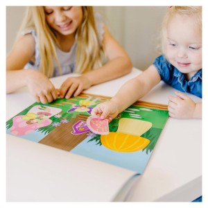 Újrahasználható matrica készlet, Tündérek, szín: Többszínű, méret: 36x28 cm – illusztráció