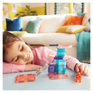 MAGNA-TILES Macska mászótorony, mágneses szett, szín: Többszínű – illusztráció