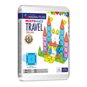 MAGNA-TILES mikroMAGS Deluxe utazókészlet, 55 db, szín: Többszínű – illusztráció