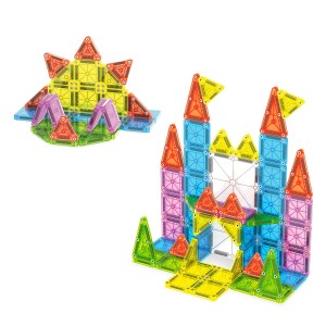 MAGNA-TILES mikroMAGS Deluxe utazókészlet, 55 db, szín: Többszínű – illusztráció