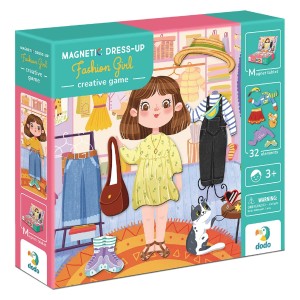 Öltöztesd fel a kislányt, mágneses játék (DDO-200243)