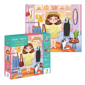 Öltöztesd fel a kislányt, mágneses játék (DDO-200243)