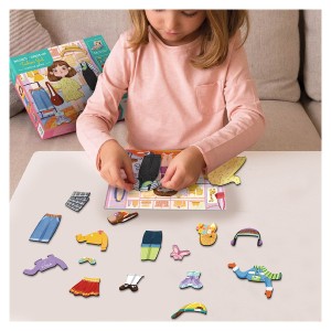 Öltöztesd fel a kislányt, mágneses játék (DDO-200243)