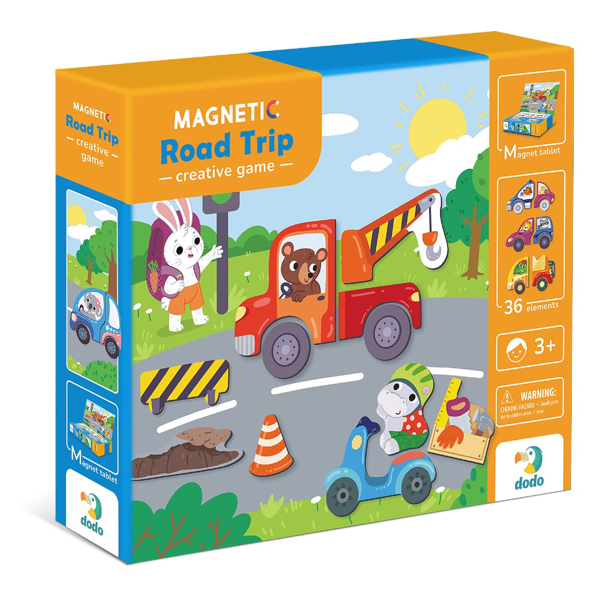 Autós kirándulás, mágneses játék, 36 darabos Autós kirándulás, mágneses játék, 36 darabos (DDO-200244)